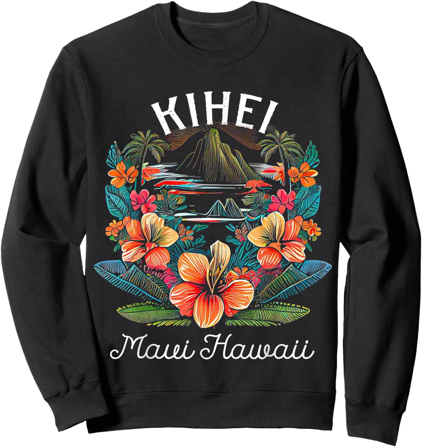 Maui Hawaii Kihei Sweatshirt - Sweatshirt | Black