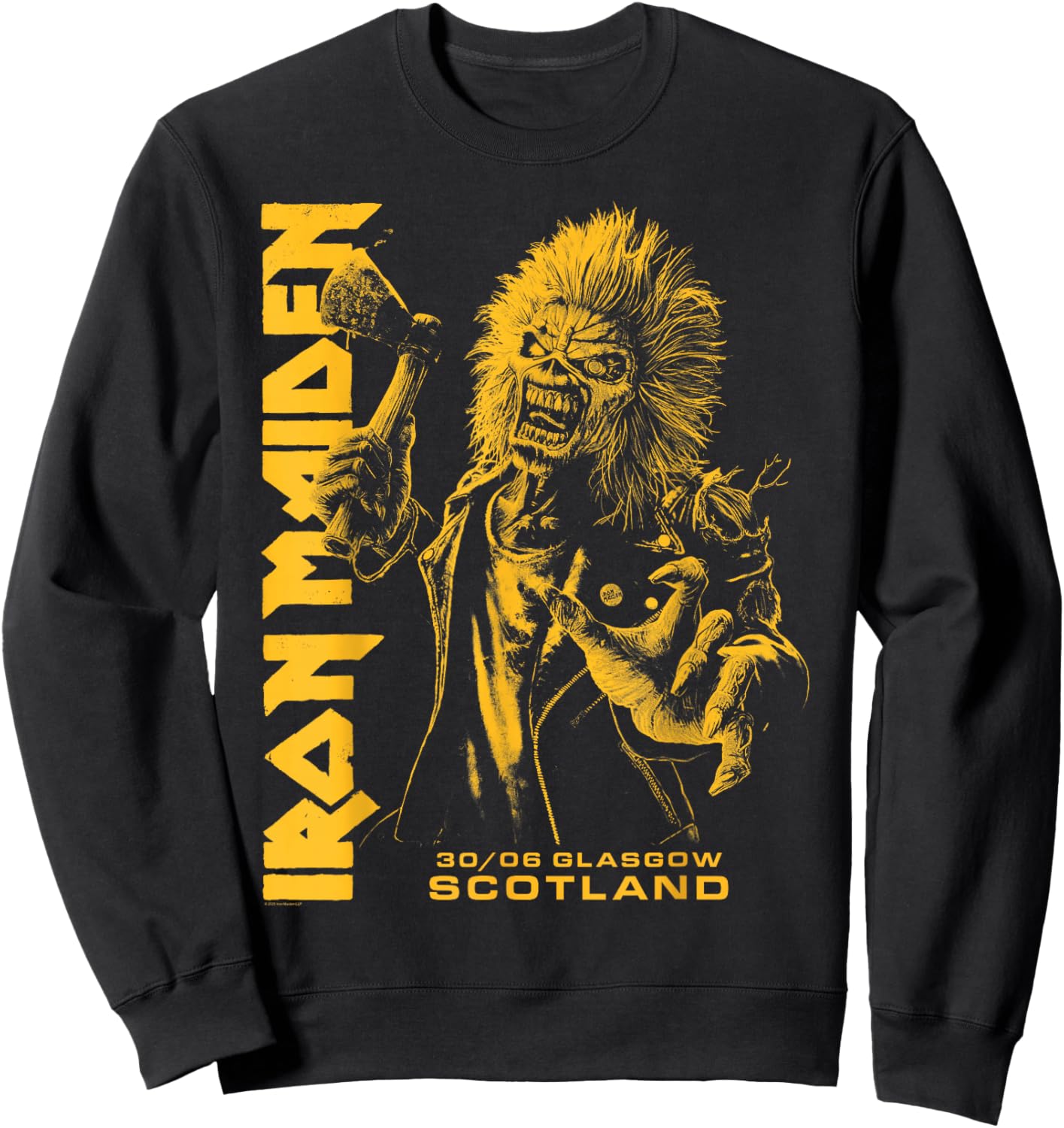 Iron Maiden Run For Your Lives Tour Glasgow Sweatshirt - Sweatshirt | Black