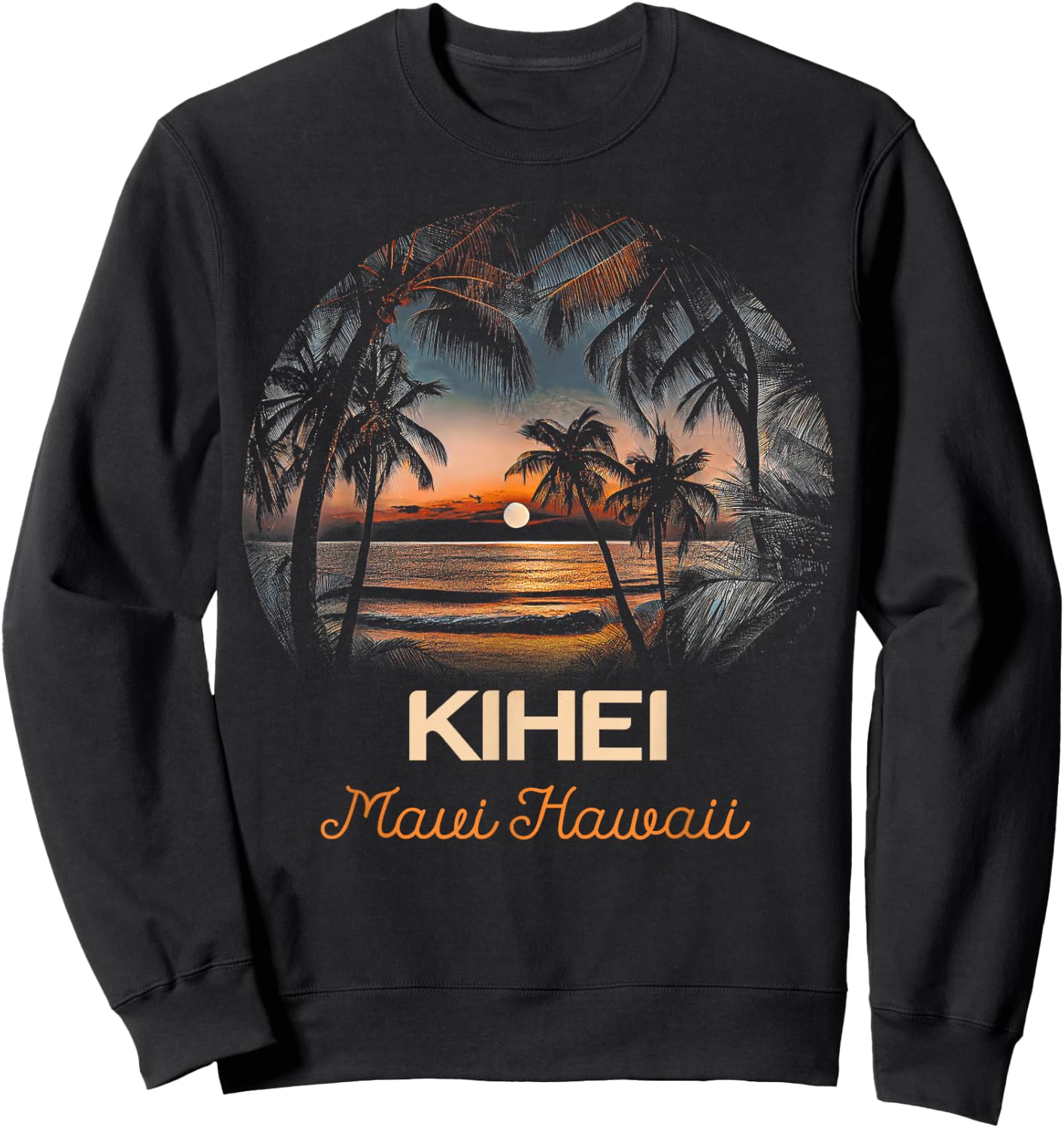 Maui Hawaii Kihei Sweatshirt - Sweatshirt | Black