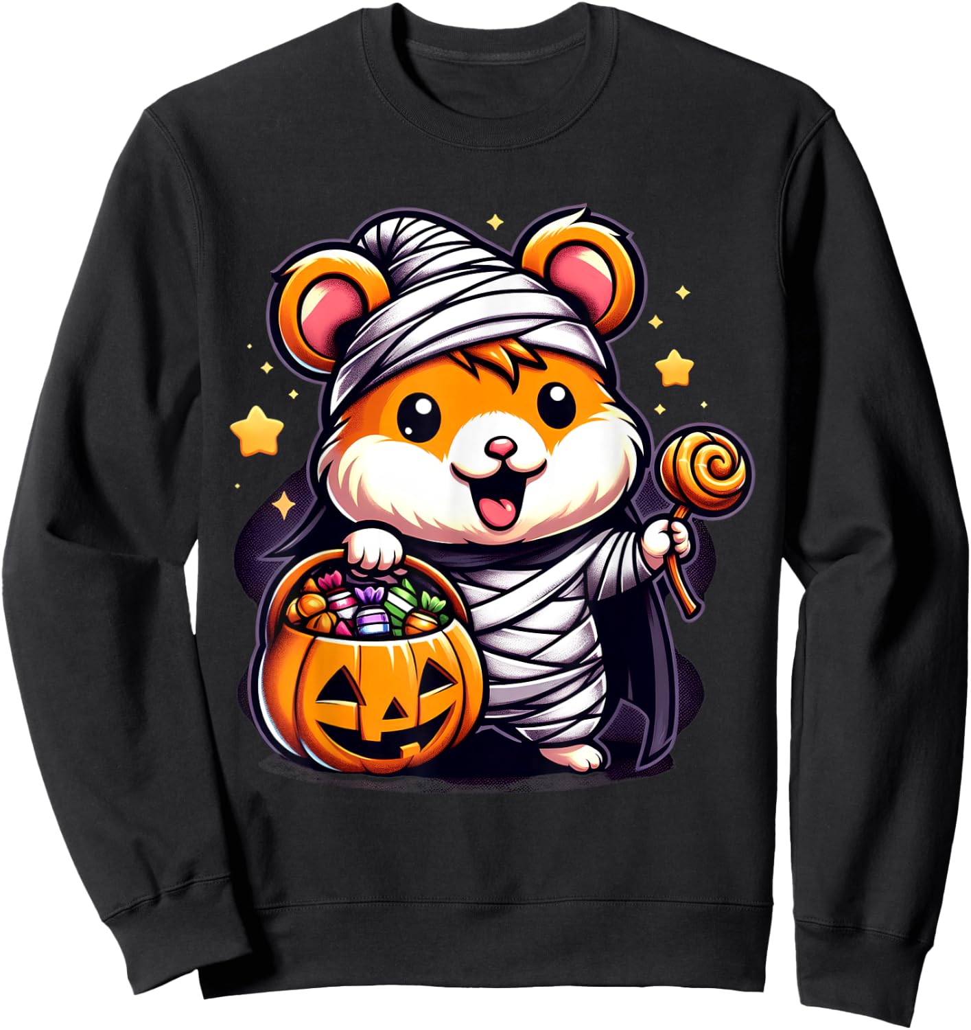 Cute Hamster Halloween Costume Toddler Kids Boys & Girls Sweatshirt - Sweatshirt | Black