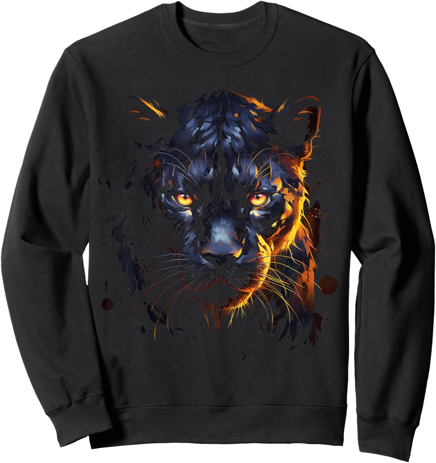 Panther with beautiful eyes black panthers Sweatshirt - Sweatshirt | Black