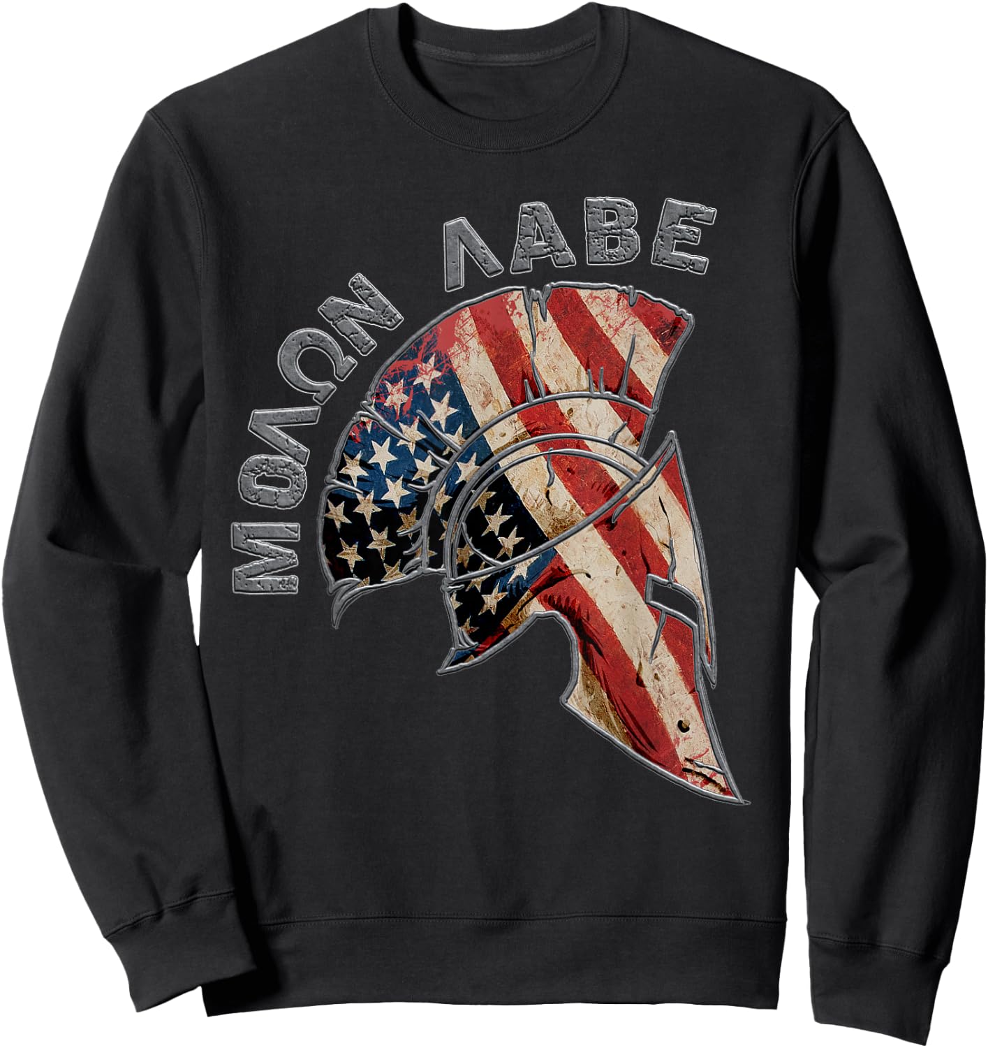 Spartan Patriotic Molon Labe USA American Spartan Greek Sweatshirt - Sweatshirt | Black
