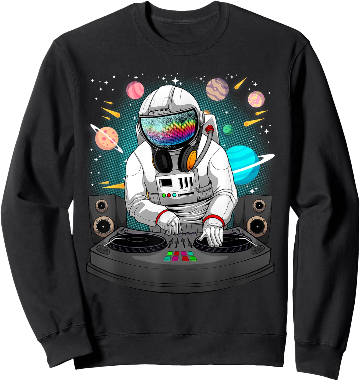 Funny DJ Art Men Women Music Producer Disc Jockey Lover DJ Sweatshirt - Sweatshirt | Black
