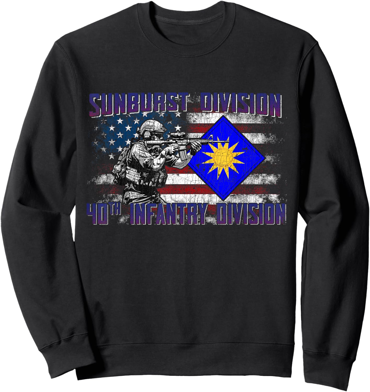 40th Infantry Division 40th ID Sunshine Division Gifts Sweatshirt - Sweatshirt | Black
