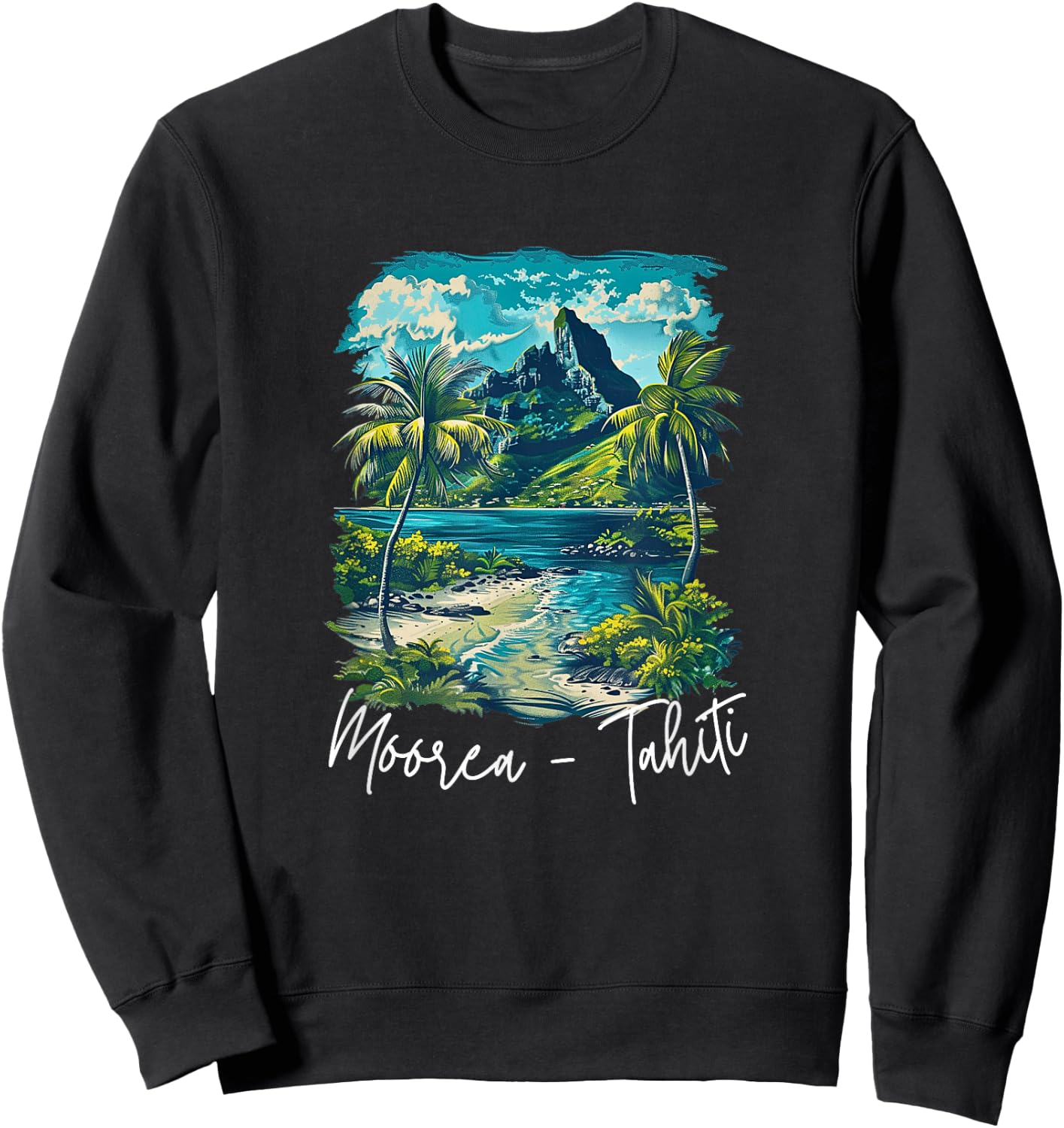 French Polynesia Moorea Tahiti Sweatshirt - Sweatshirt | Black