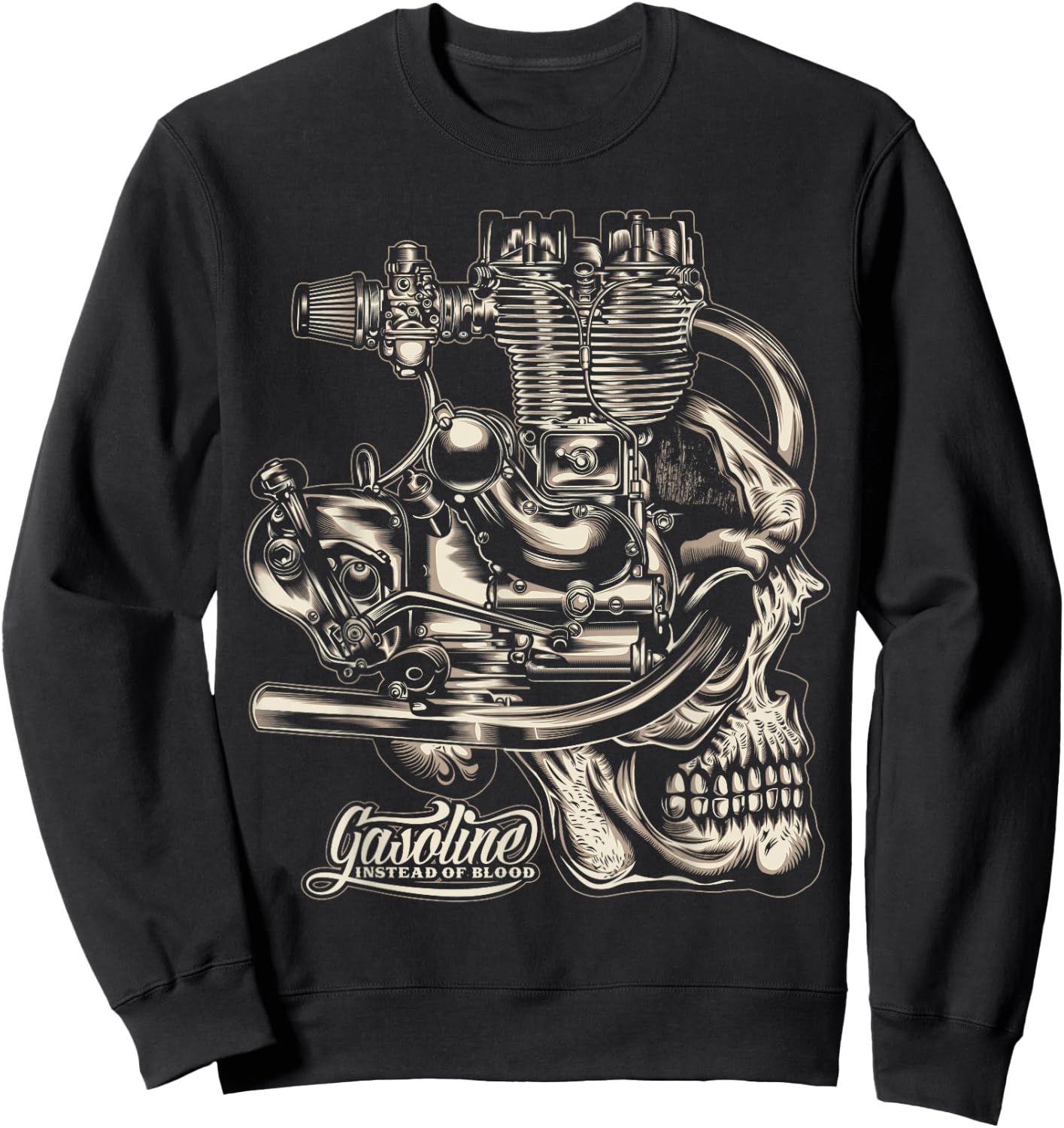 Gasoline Instead Of Blood Sweatshirt - Sweatshirt | Black
