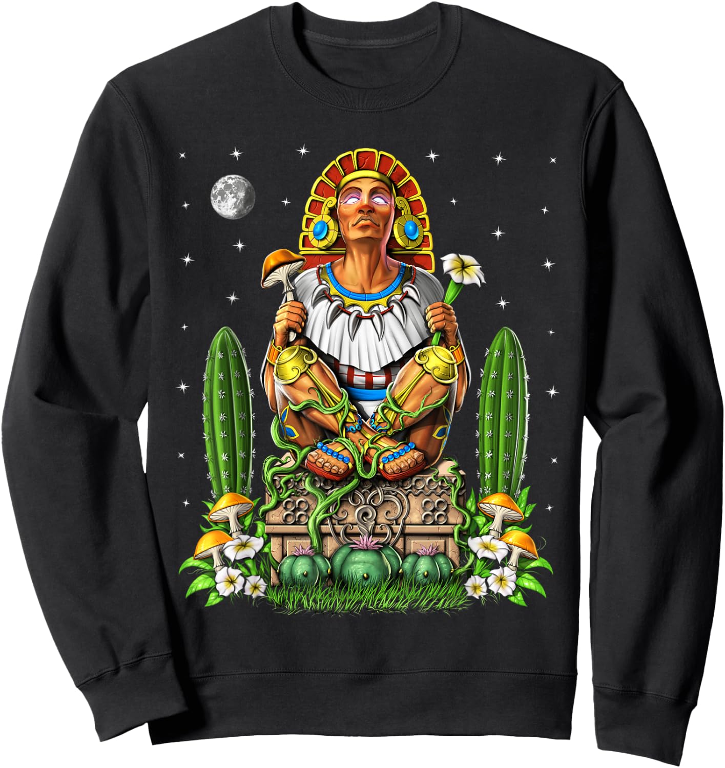 Aztec God Xochipilli Aztec Mythology Gods Sweatshirt - Sweatshirt | Black