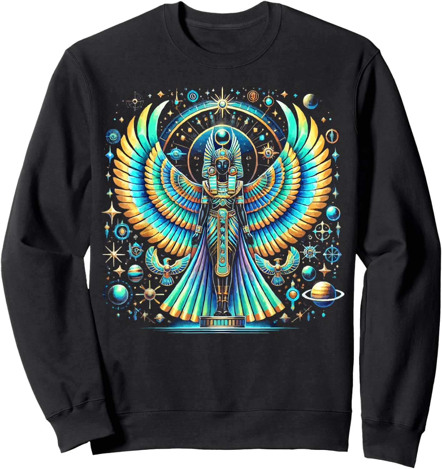 Thoth Egyptian God Egyptian Mythology Pyramid Ancient Egypt Sweatshirt - Sweatshirt | Black