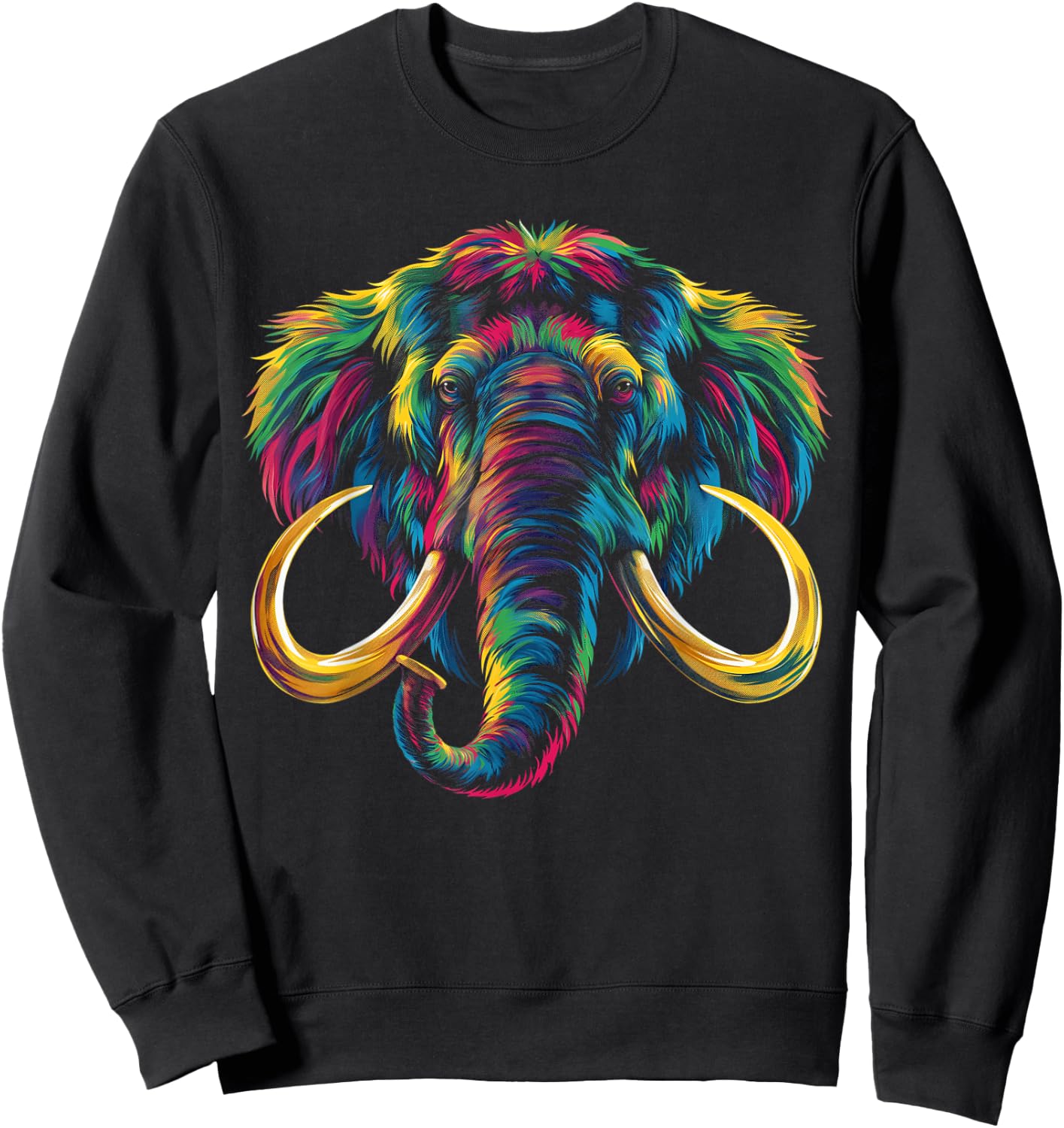 Mammoth Woolly Popart Sweatshirt - Sweatshirt | Black