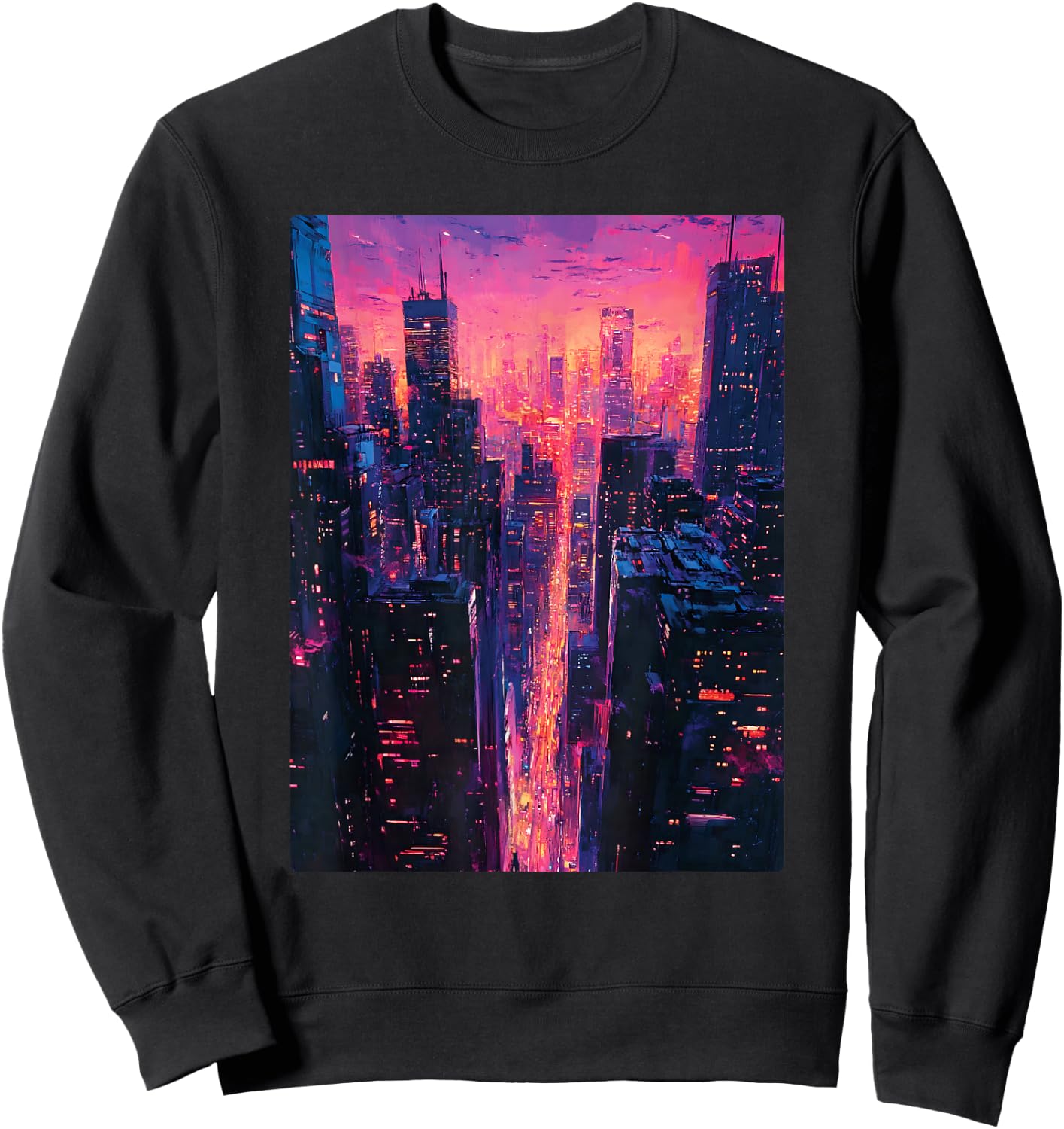 Vaporwave Sweatshirt - Sweatshirt | Black