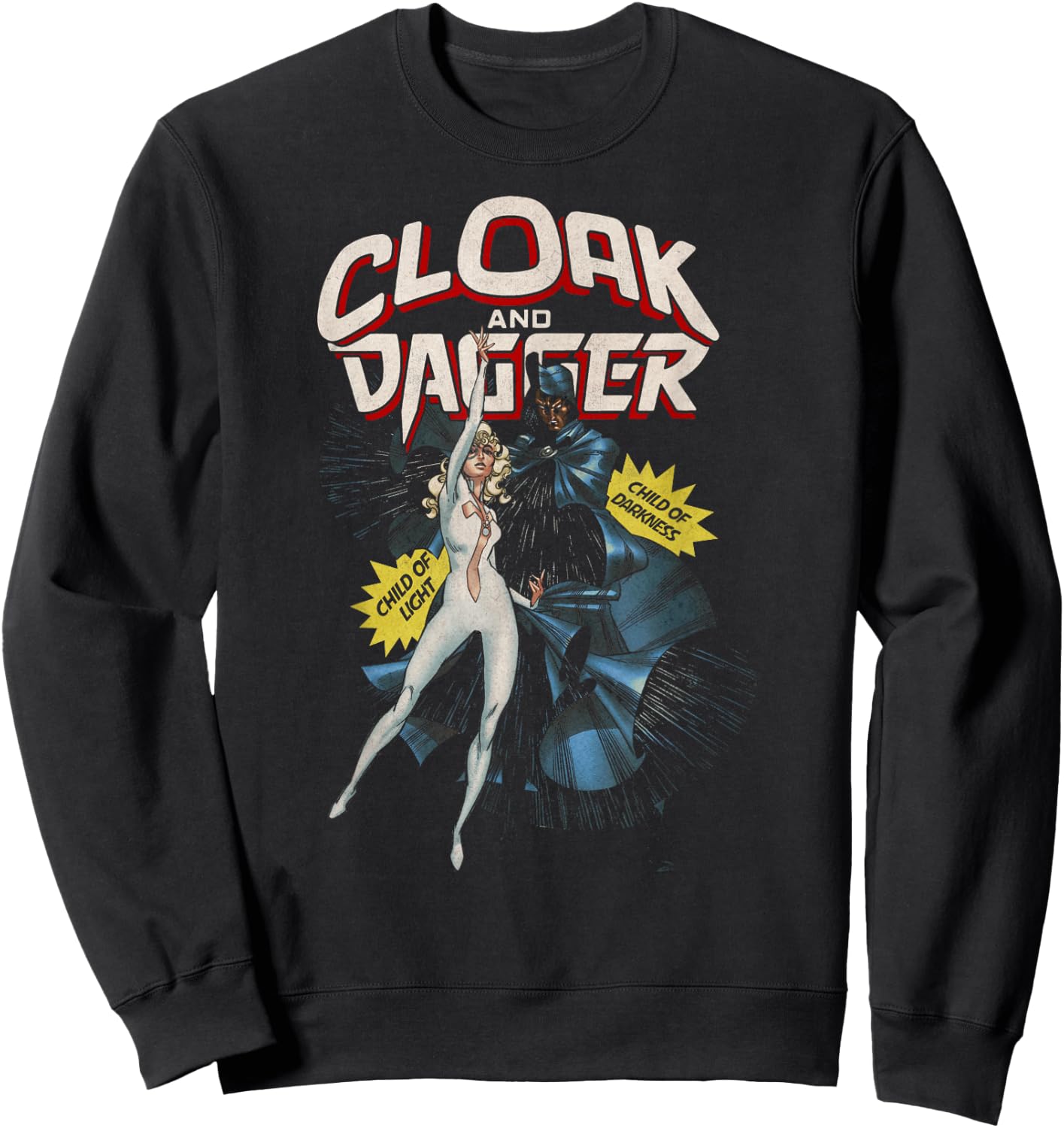 Marvel Cloak & Dagger Child of Darkness Graphic Sweatshirt - Sweatshirt | Black