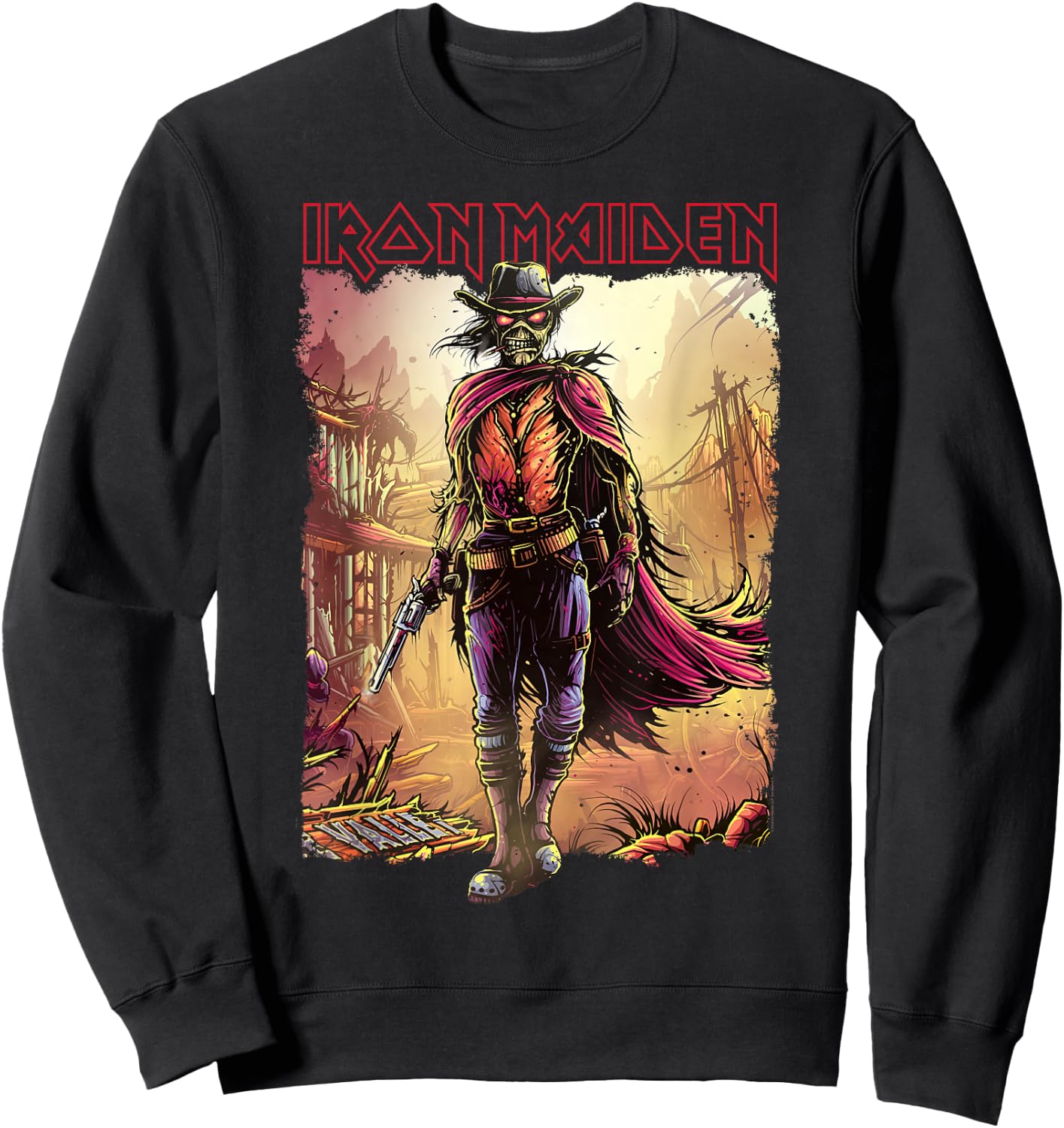 Iron Maiden - Piece of Mind Graphic Novel Stranger Navy Sweatshirt - Sweatshirt | Black