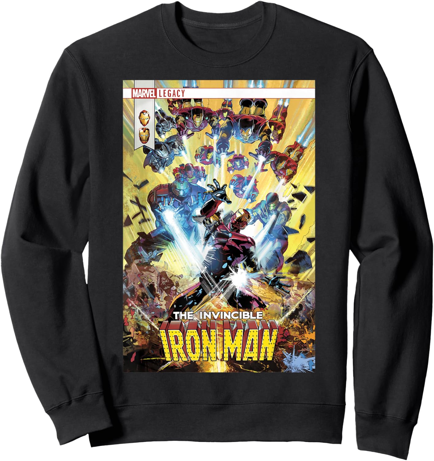 Marvel The Invincible Iron Man System Overload Comic Sweatshirt - Sweatshirt | Black