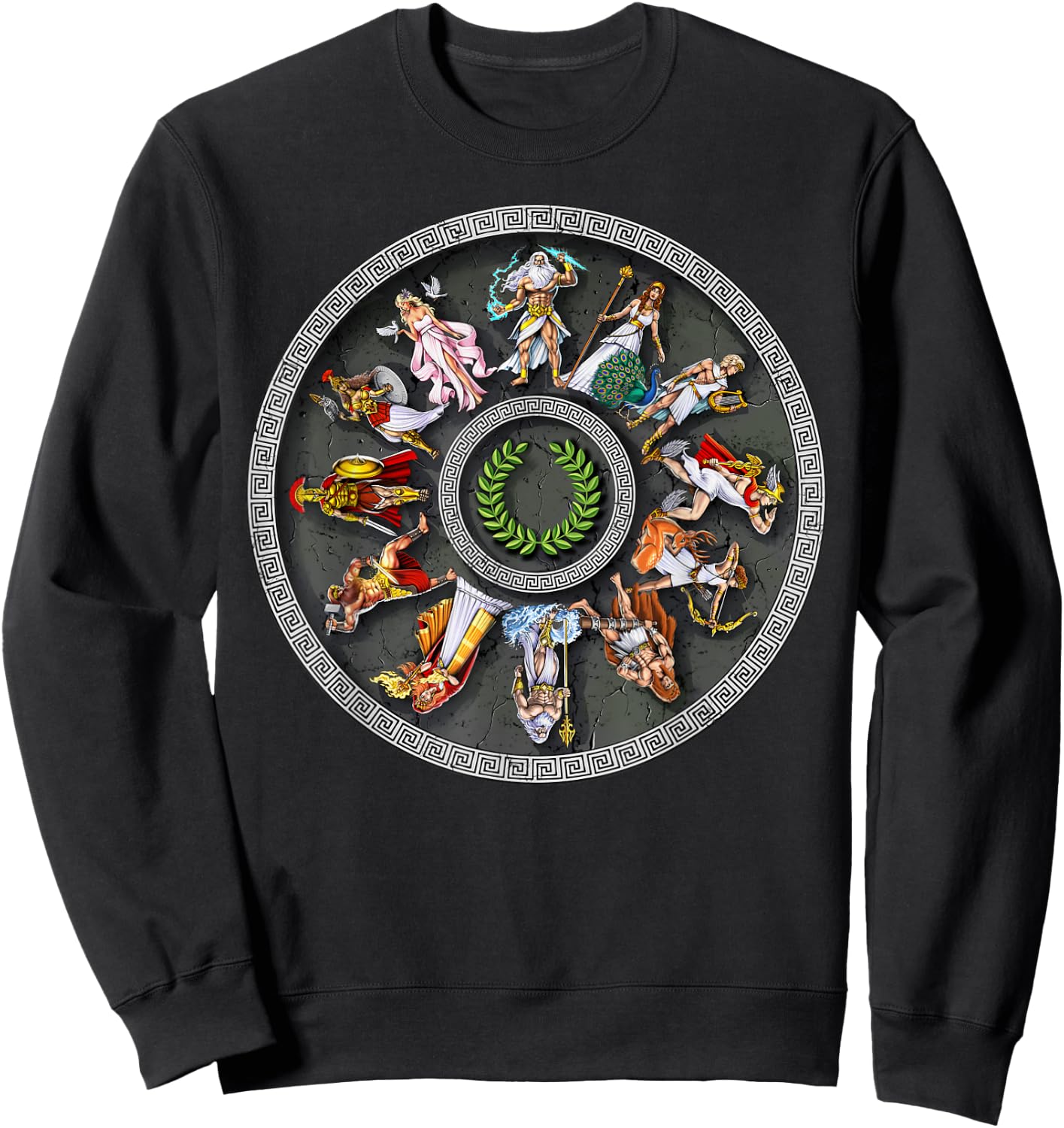 Greek Mythology Gods Ancient Greece Sweatshirt - Sweatshirt | Black