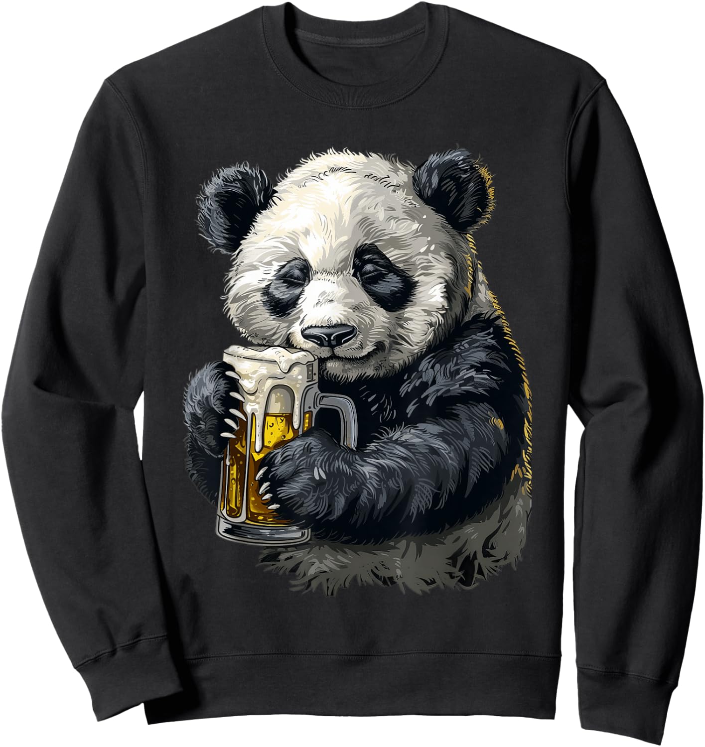 Panda Beer Sweatshirt - Sweatshirt | Black
