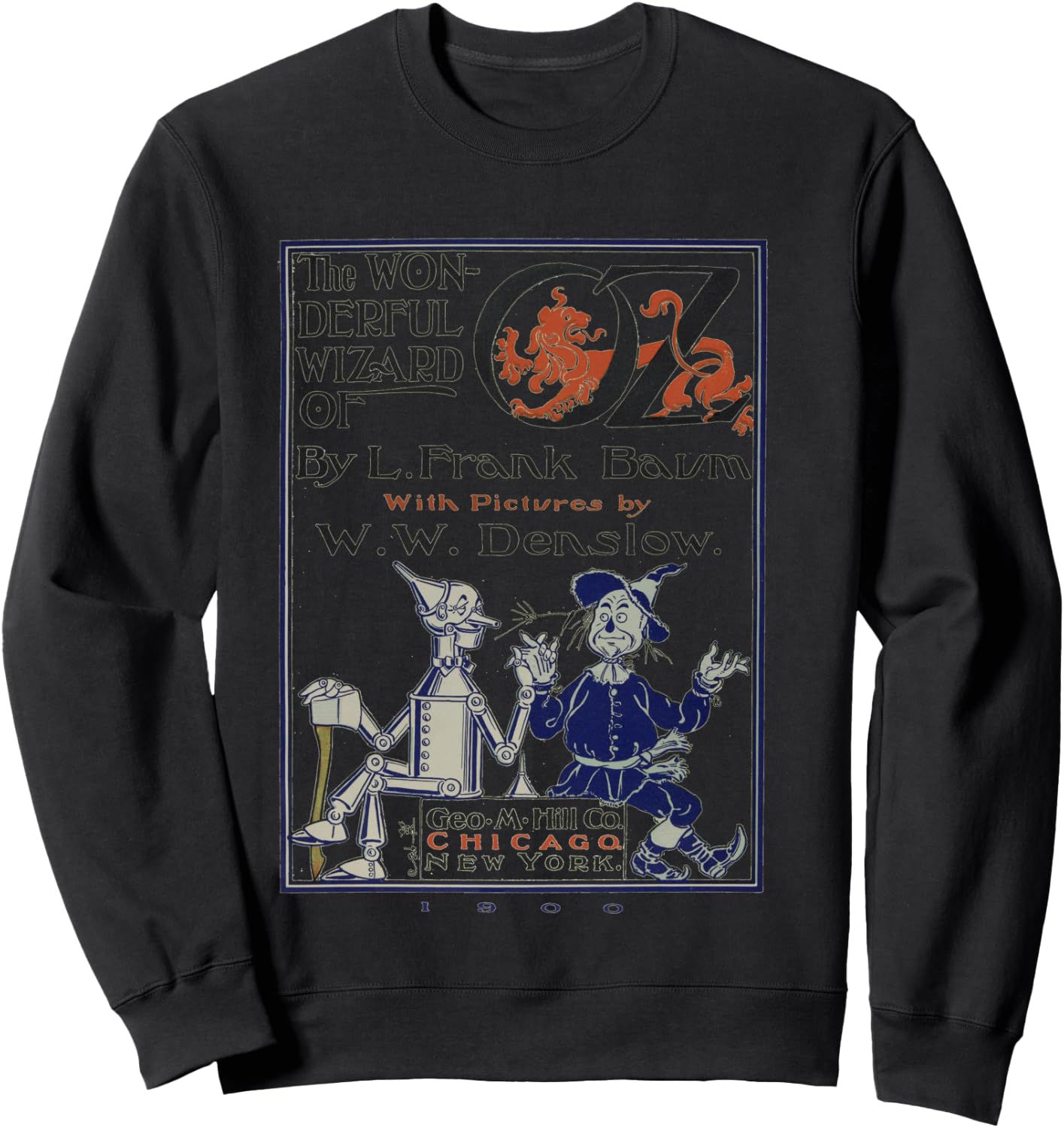 Scarecrow & Tin-Man Shirt The Wizard Of OZ -OZ Book Sweatshirt - Sweatshirt | Black