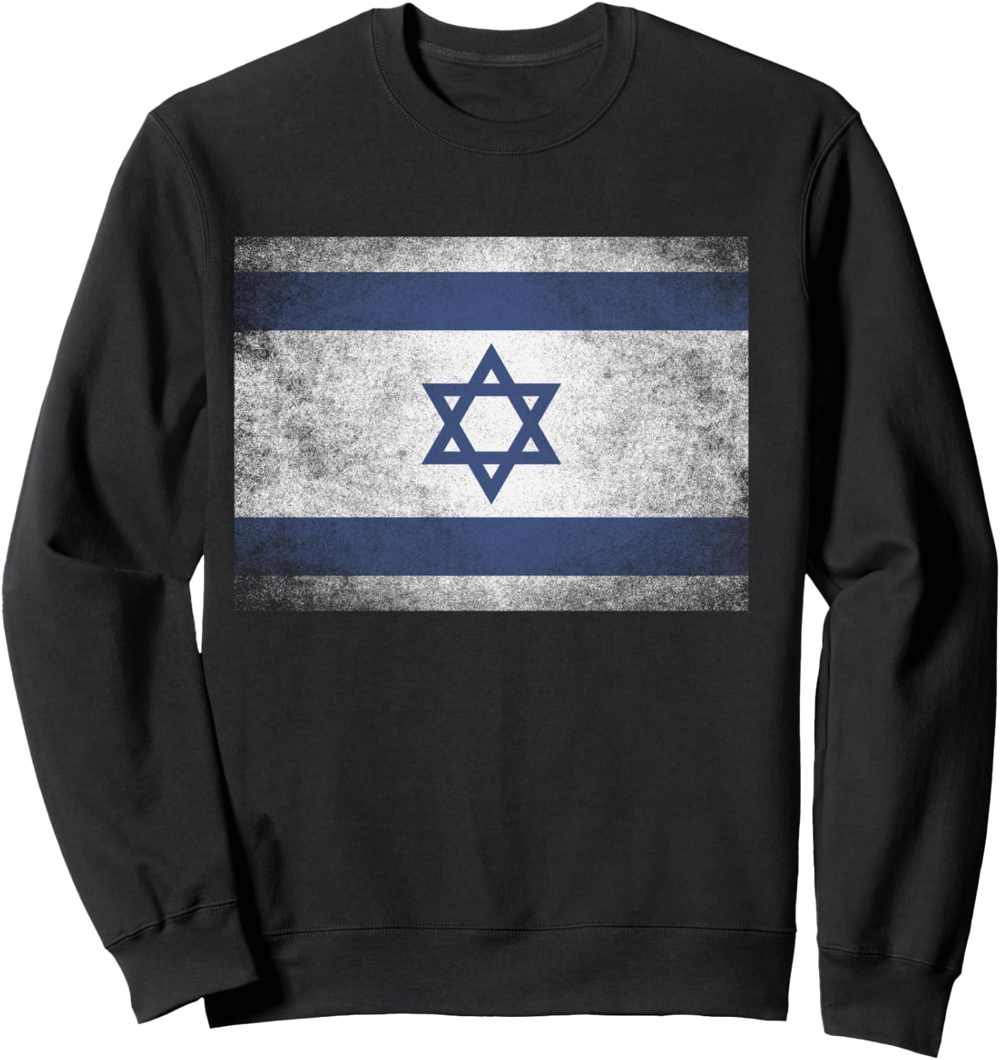 Israeli Israel Flag Pride Country Home Nation Family Retro Sweatshirt - Sweatshirt | Black