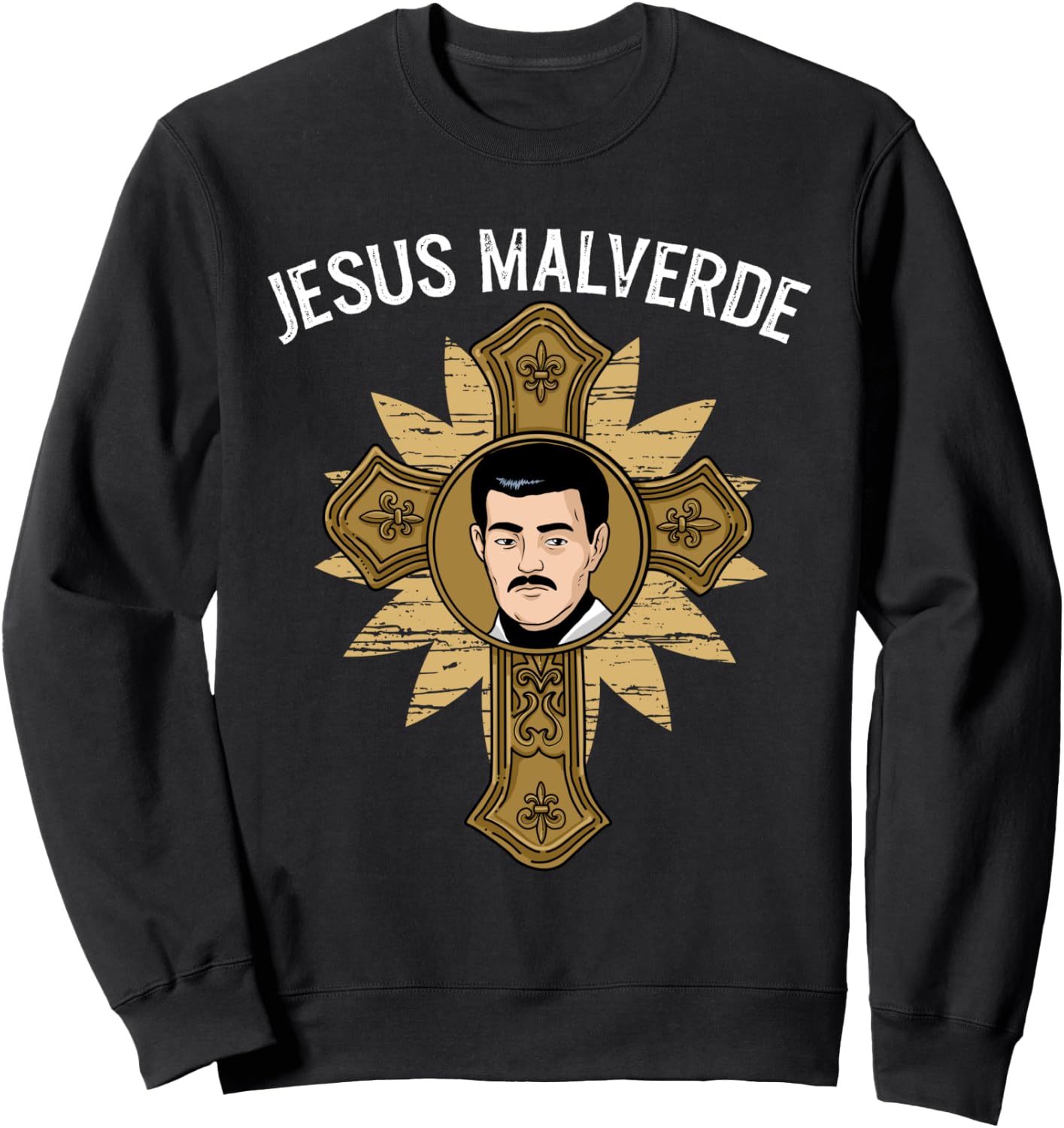 Jesus Malverde Shirt Men Women Malverde Gifts Jesus Malverde Sweatshirt - Sweatshirt | Black