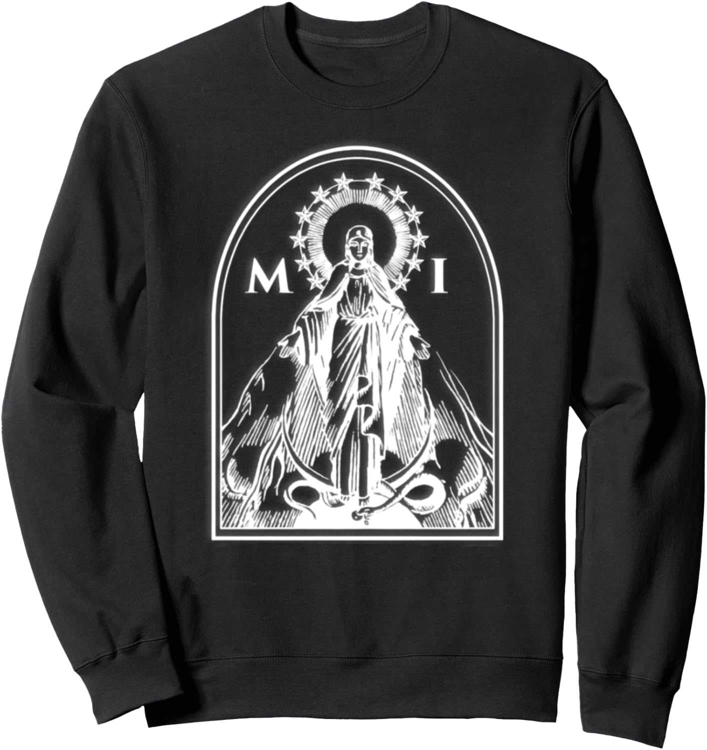 Militia of The Immaculata St. Maximilian Kolbe Catholic Sweatshirt - Sweatshirt | Black