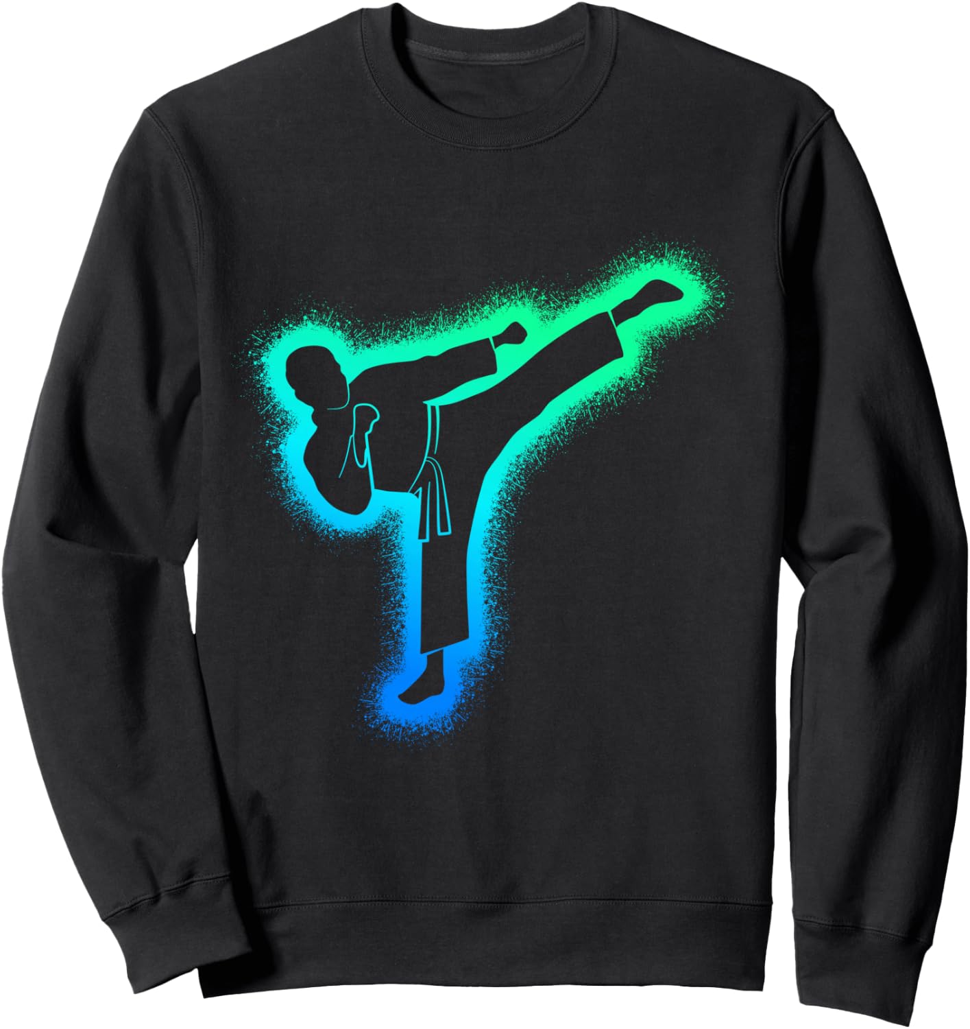 Taekwondo Martial Arts Kids Men Boys Karate Sweatshirt - Sweatshirt | Black