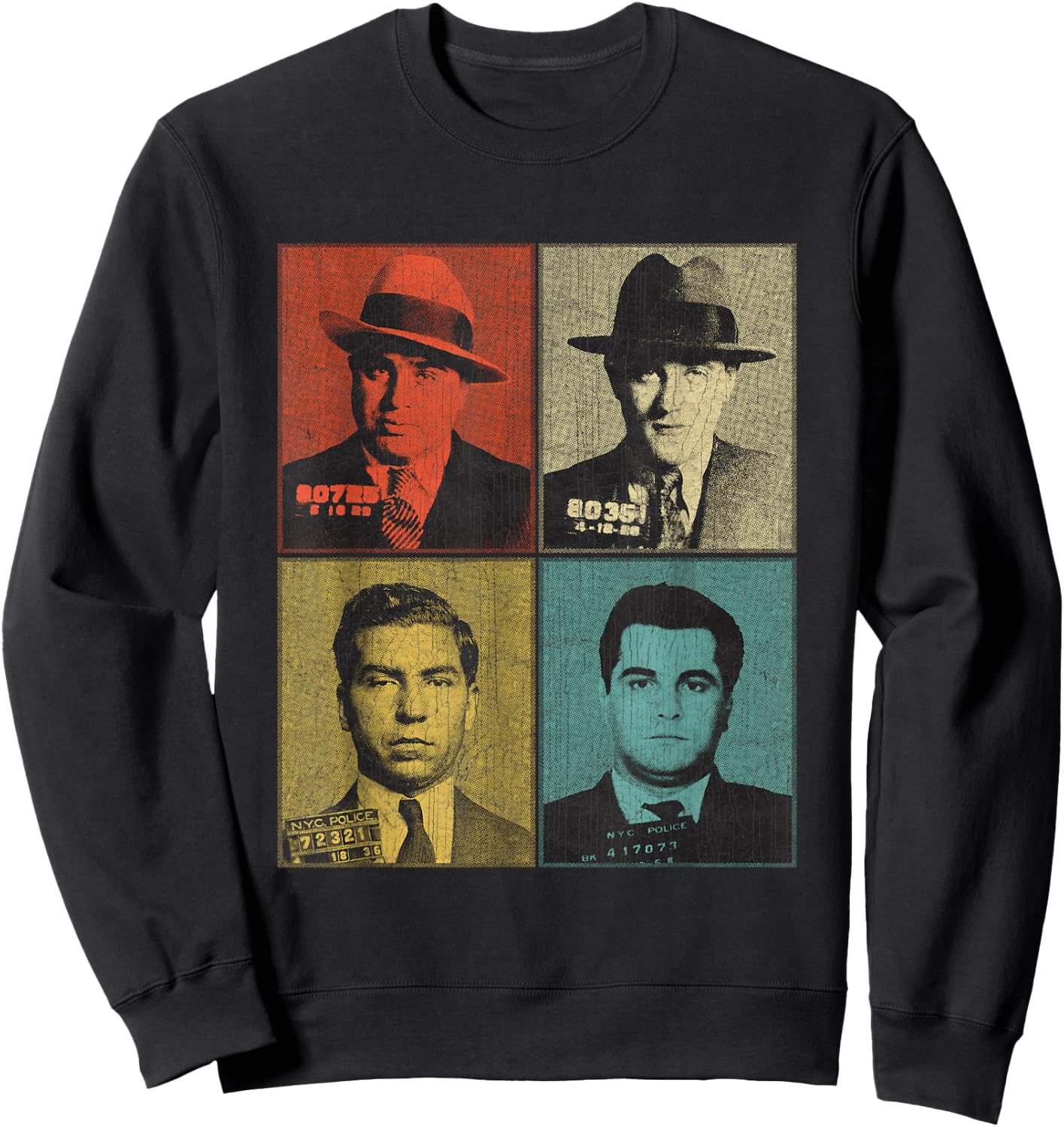 American Gangsters Mafia Bosses Small Sweatshirt - Sweatshirt | Black