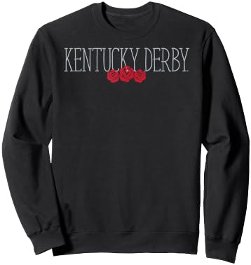 Kentucky Derby Roses Logo Officially Licensed Sweatshirt - Sweatshirt | Black