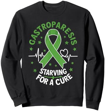 Gastroparesis Starving For A Cure Gastroparesis Awareness Sweatshirt - Sweatshirt | Black