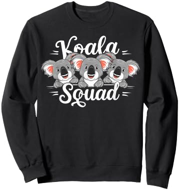 Koala Squad Design for Koala Lover Stuff | Cool Koala Bear Sweatshirt - Sweatshirt | Black