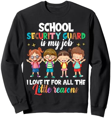 School Security Guard Appreciation Shirt, Back to School Sweatshirt - Sweatshirt | Black