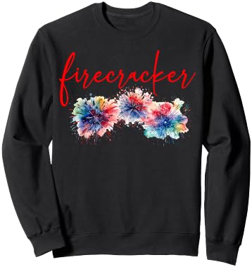 Firecracker 4th of July Women Sweatshirt - Sweatshirt | Black