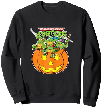 Teenage Mutant Ninja Turtles Group Shot Pumpkin Sweatshirt - Sweatshirt | Black