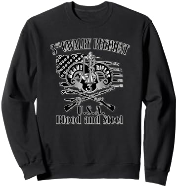 3rd Cavalry Regiment (Front Design) Sweatshirt - Sweatshirt | Black