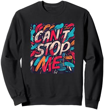 Multicolor can't stop me Costume for Adults and Kids Sweatshirt - Sweatshirt | Black