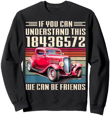 It's A 18436572 Thing Funny V8 Engine Classic Hot rod Car Sweatshirt - Sweatshirt | Black