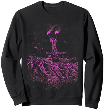 Gustave Dore Witches Dancing Sabbath Satan Black Metal pink Sweatshirt - Sweatshirt | Black