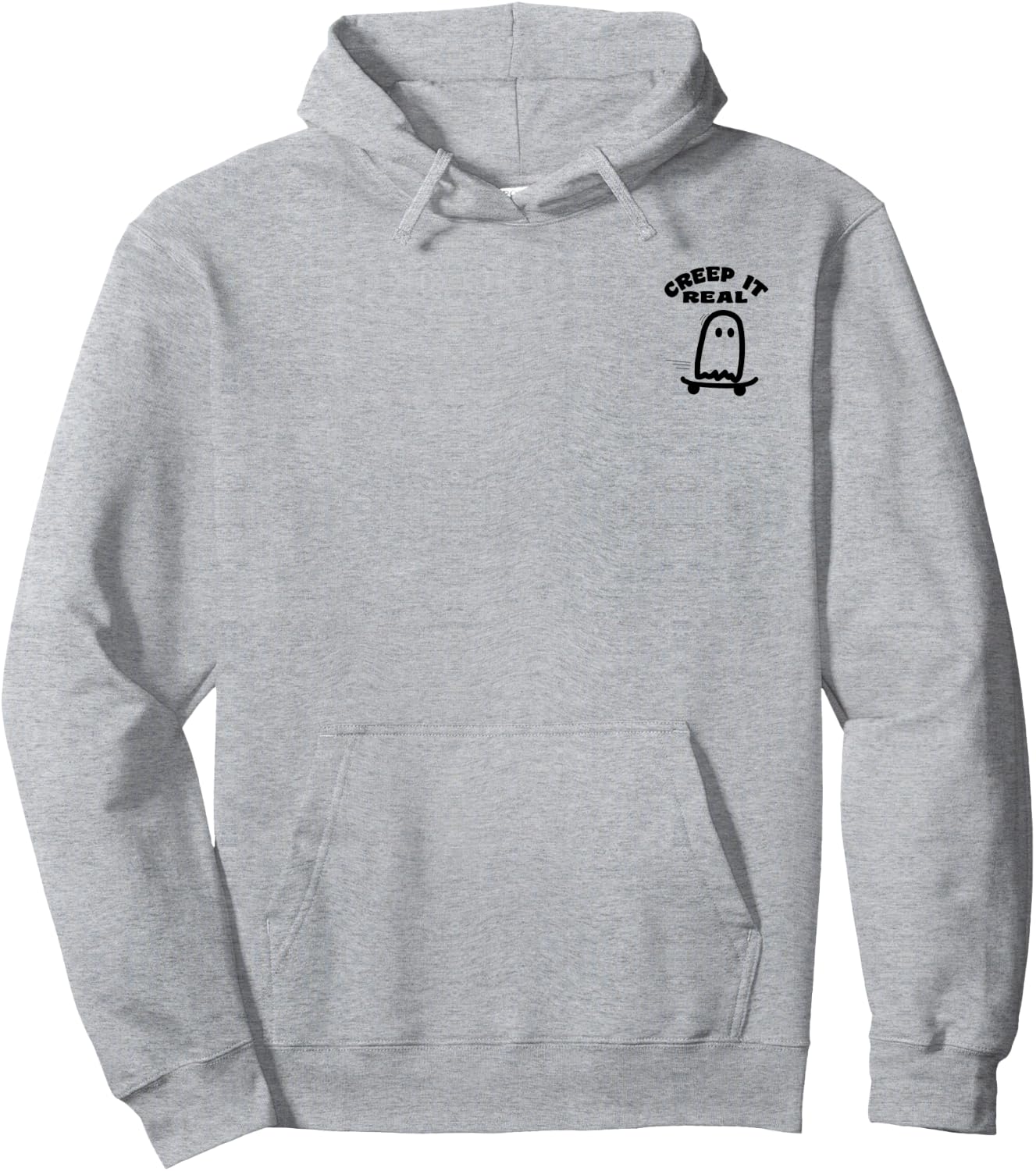 Skateboard Ghost Halloween Costume Funny Ghost Skateboarding Hoodie - Hoodie | Ash