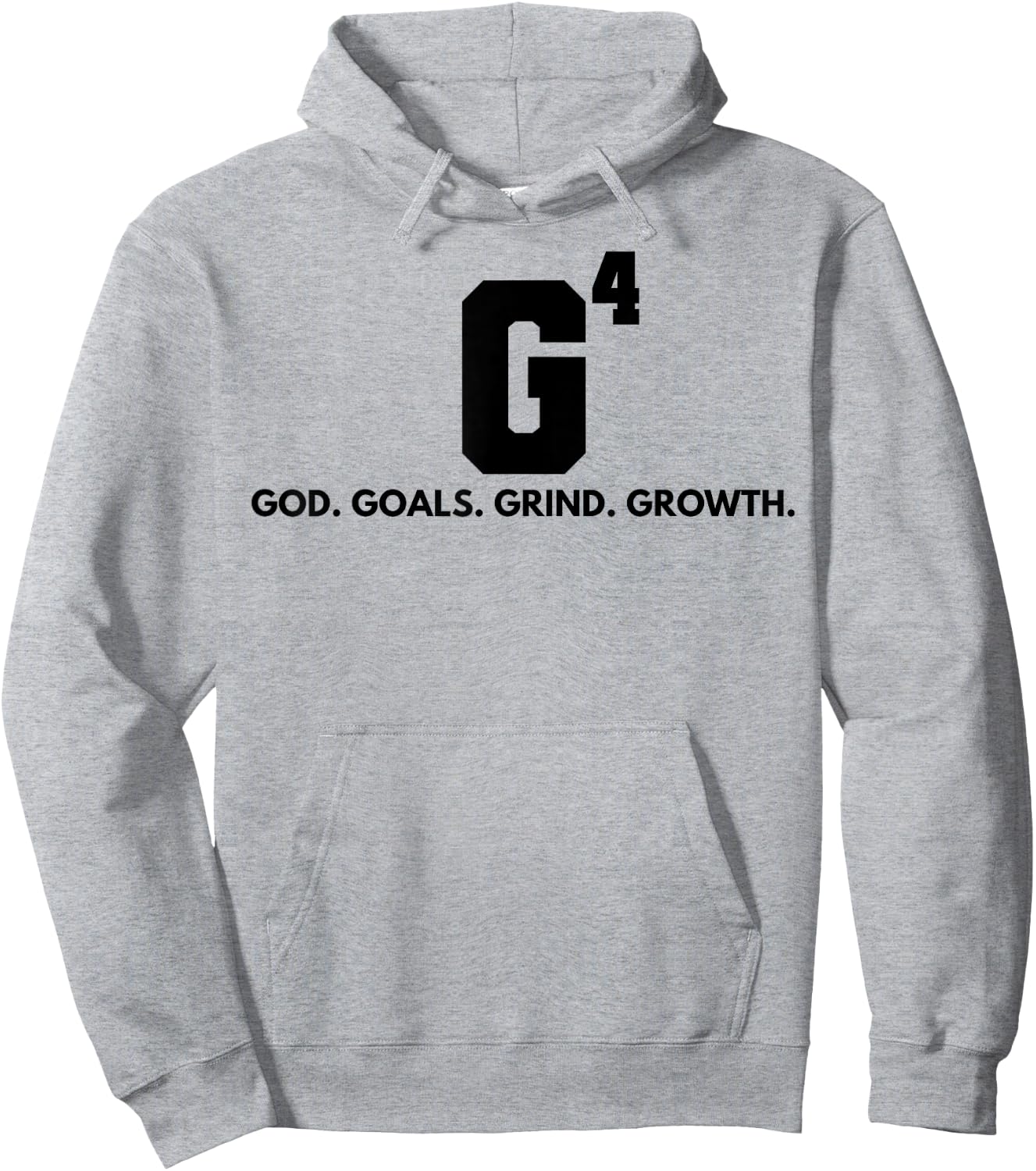 G4 God Goals Grind Grow Hoodie - Hoodie | Ash