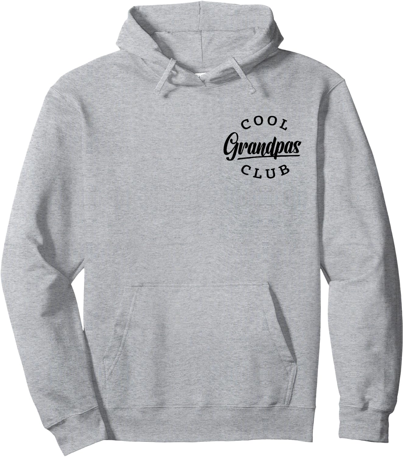 Cool Grandpas Club Pocket Funny Father's Day Cool Grandpa Hoodie - Hoodie | Ash