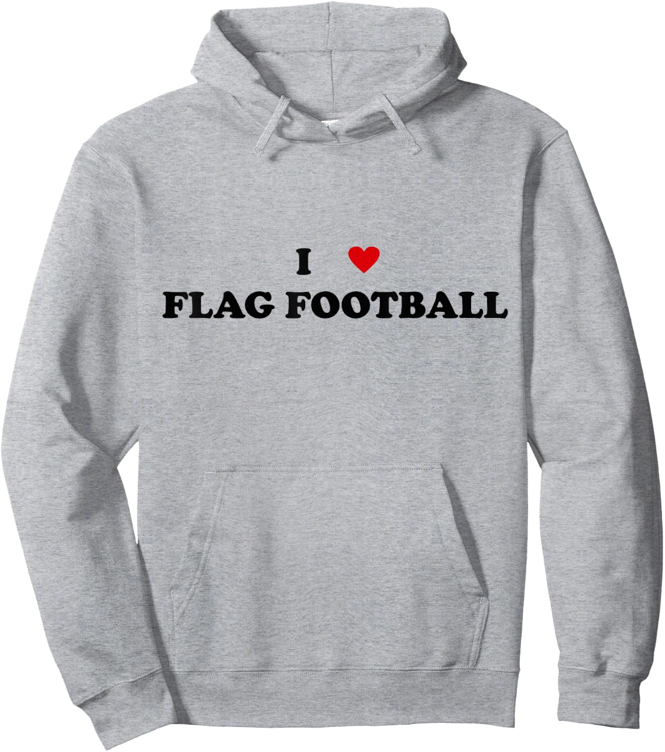 I Heart Flag football player - I Love Flag Football Hoodie - Hoodie | Ash