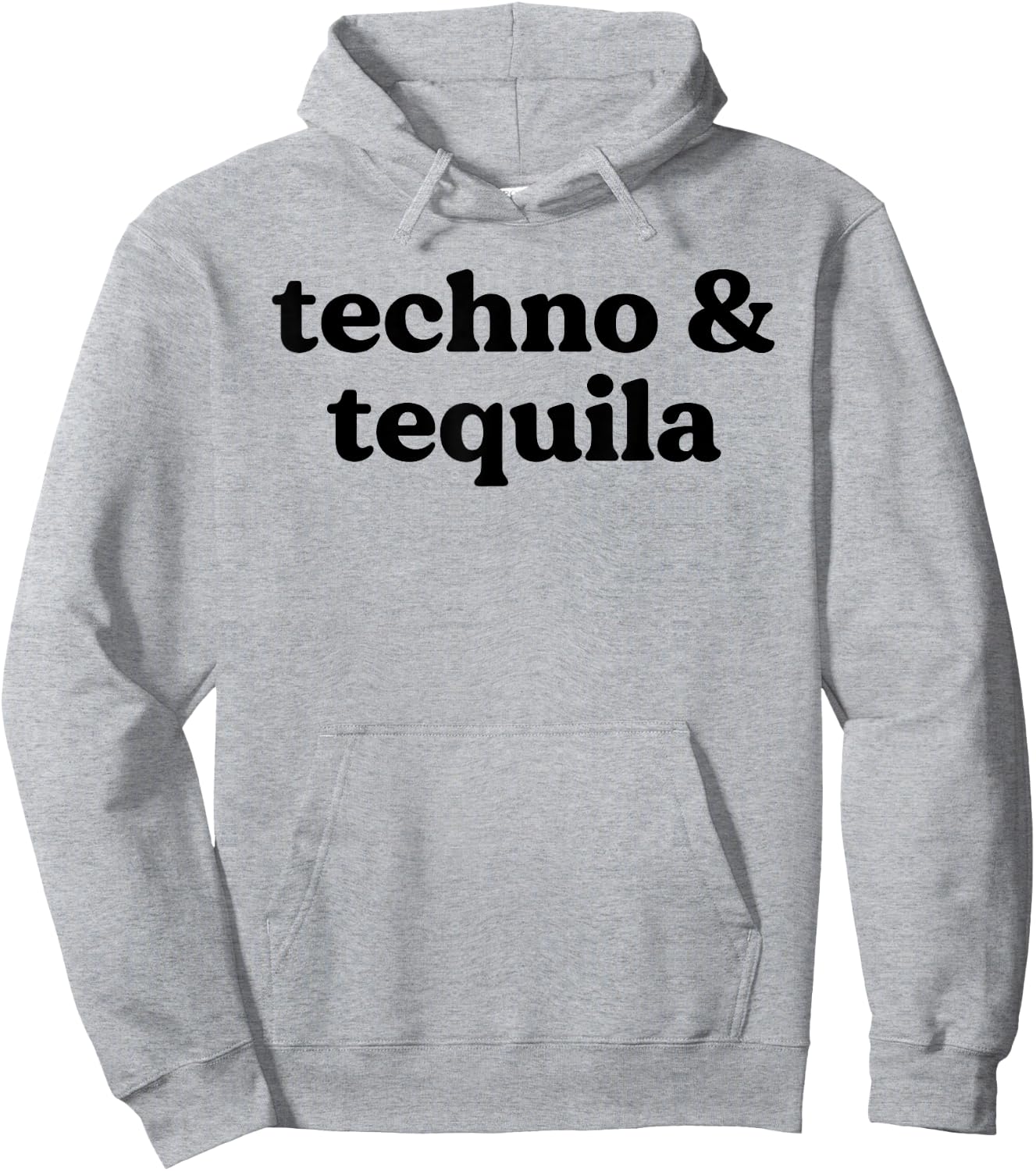 Techno and Tequila Funny Dance Music Summer Holiday Slogan Hoodie - Hoodie | Ash
