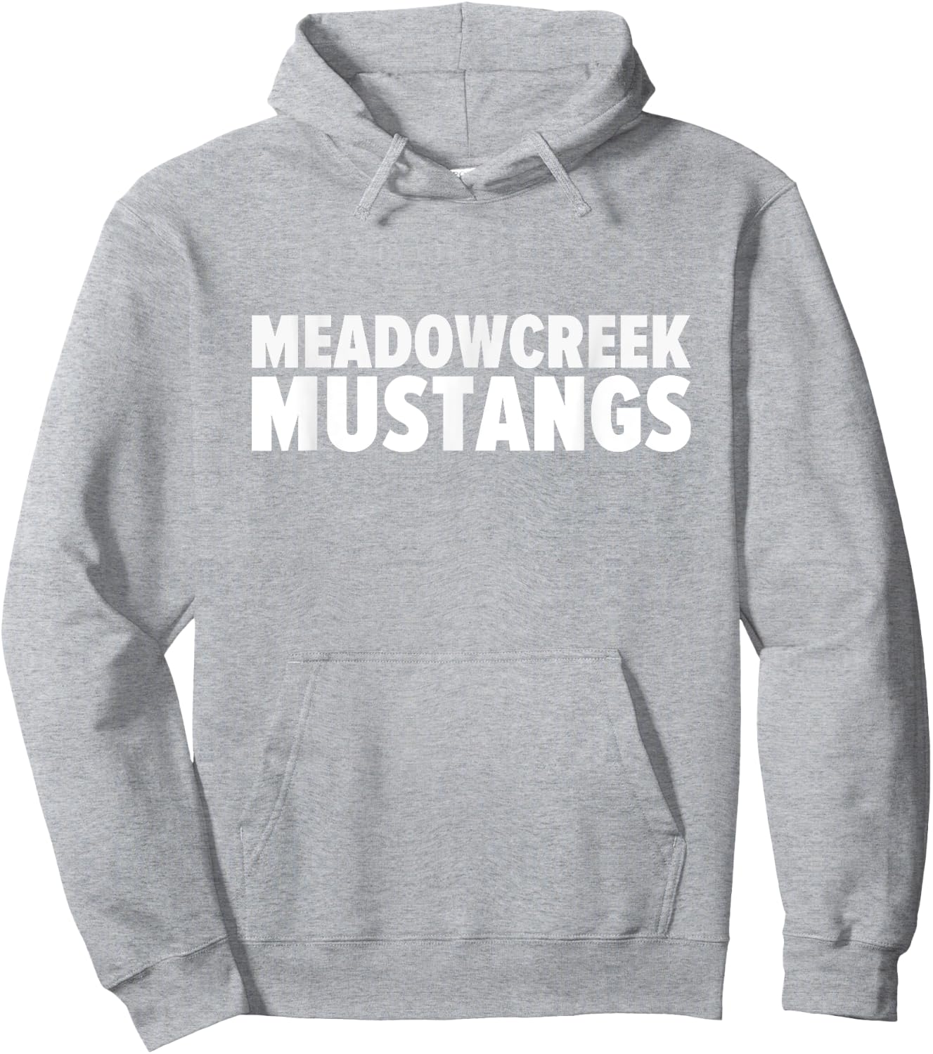 Meadowcreek Mustangs Bold Hoodie - Hoodie | Ash