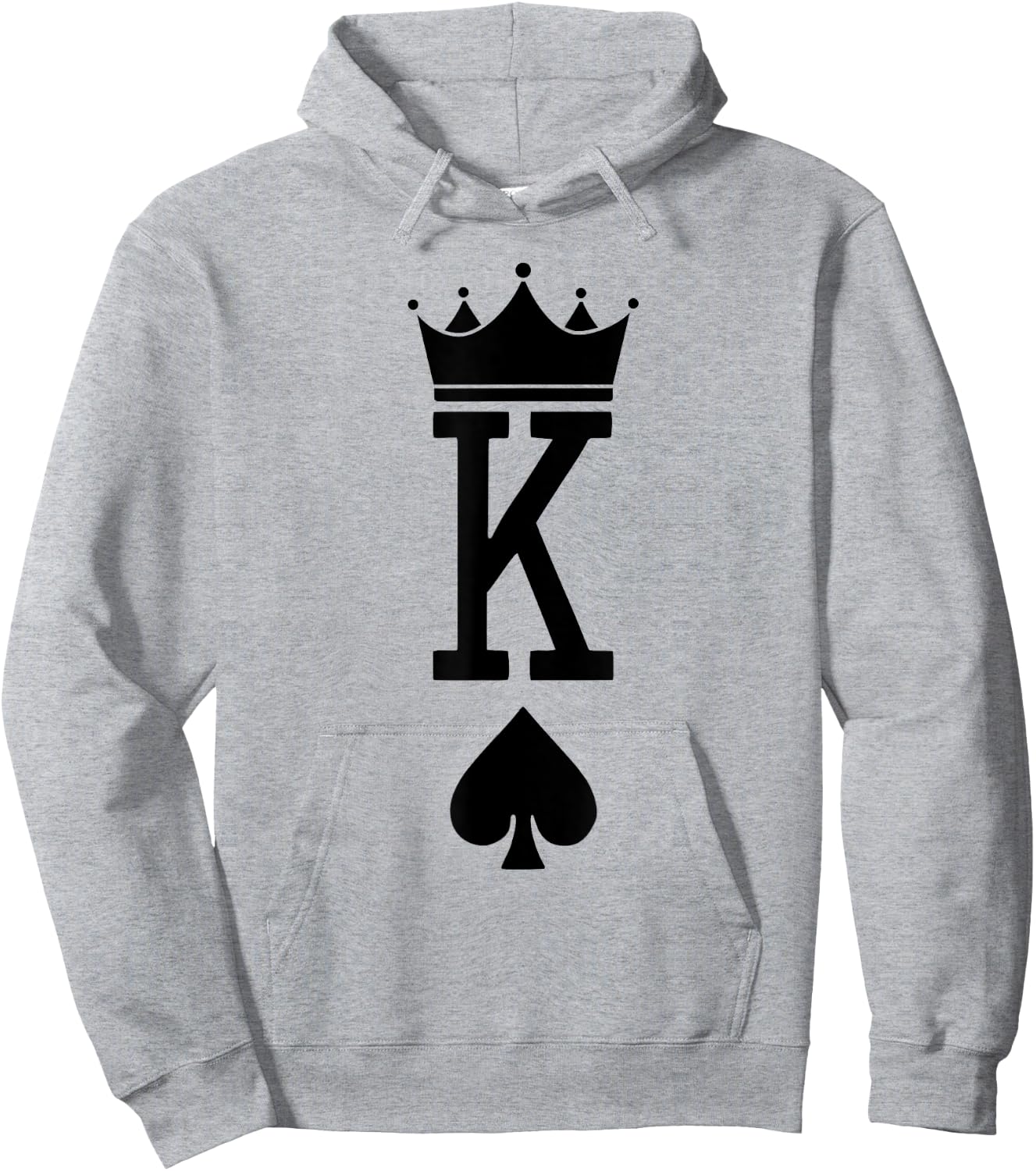 King Spades Card Game Lover Dice Games Lover Card Symbols Hoodie - Hoodie | Ash