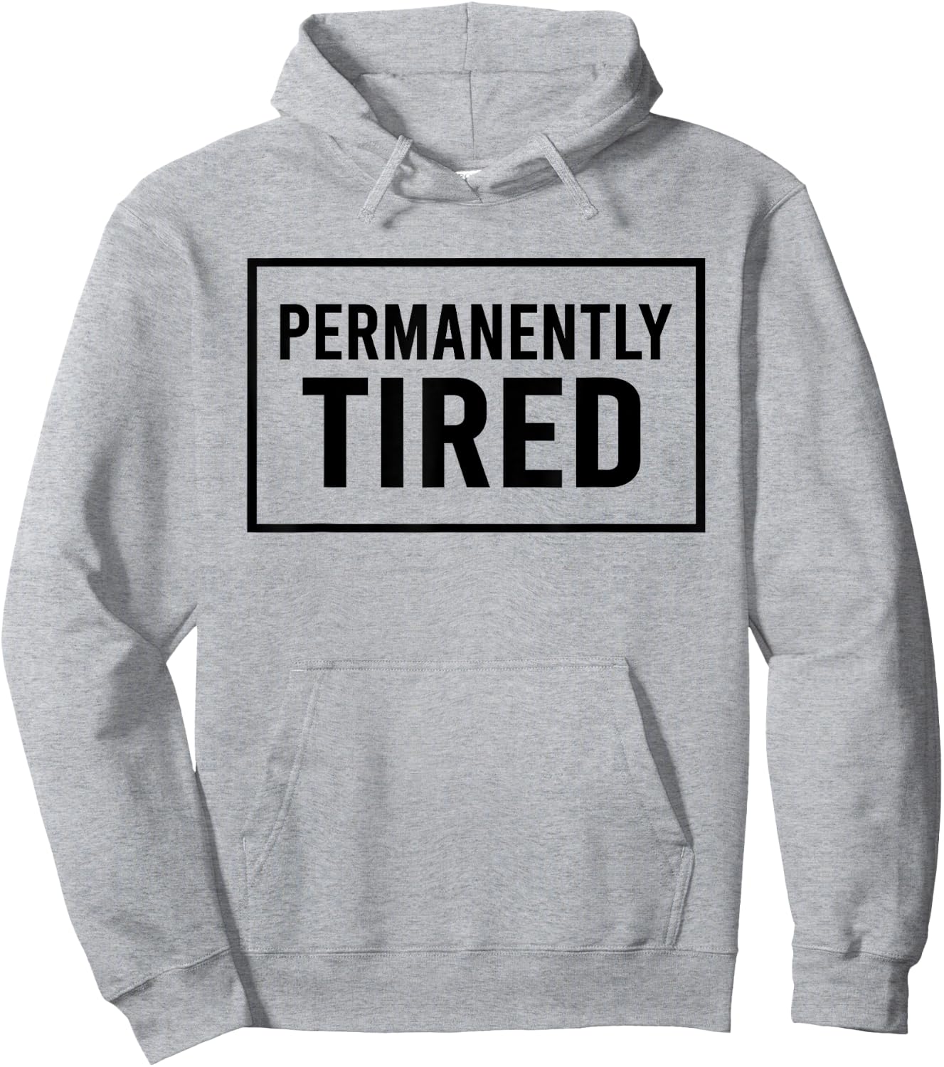 Vintage Permanently Tired Funny Slogan Always Tired Hoodie - Hoodie | Ash
