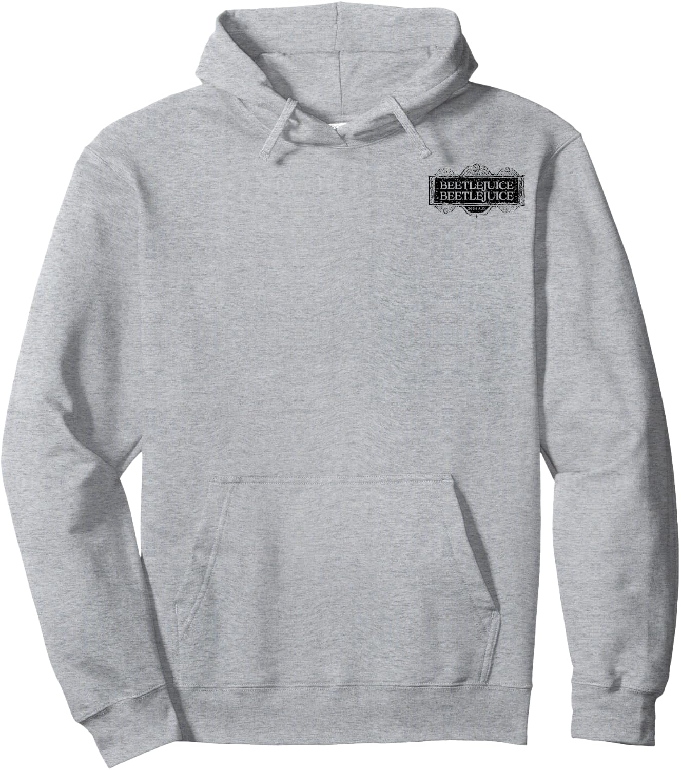 Beetlejuice - The Afterlife Advertisement with Logo Hoodie - Hoodie | Ash