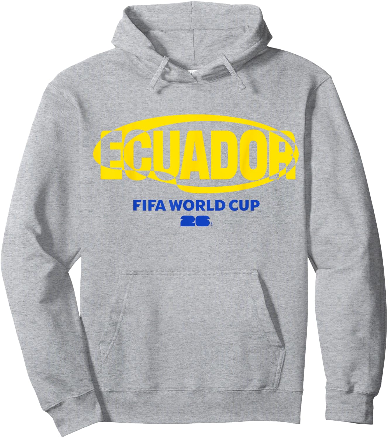 FIFA World CUP26 Qualifier Ecuador Team Color Hoodie - Hoodie | Ash