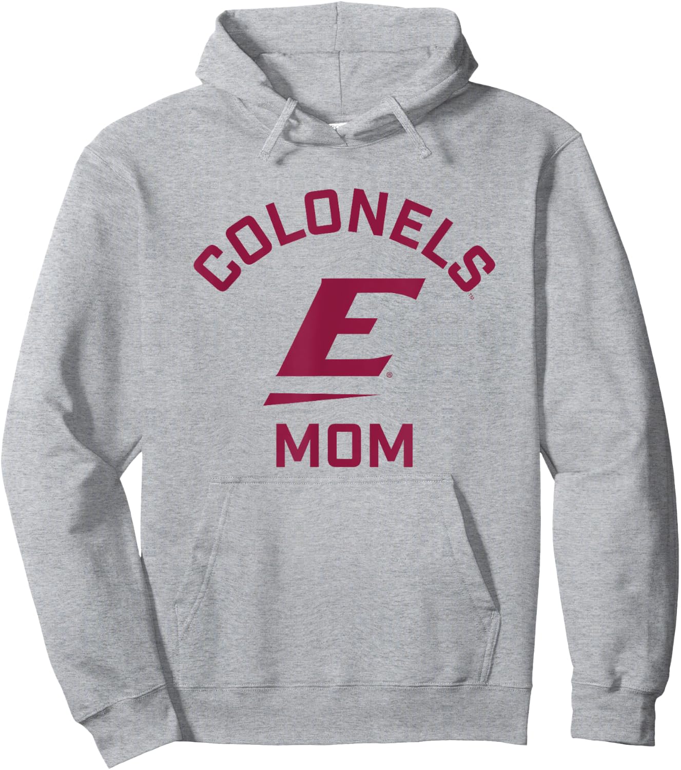 Eastern Kentucky University EKU Colonels Arched Mom Hoodie - Hoodie | Ash