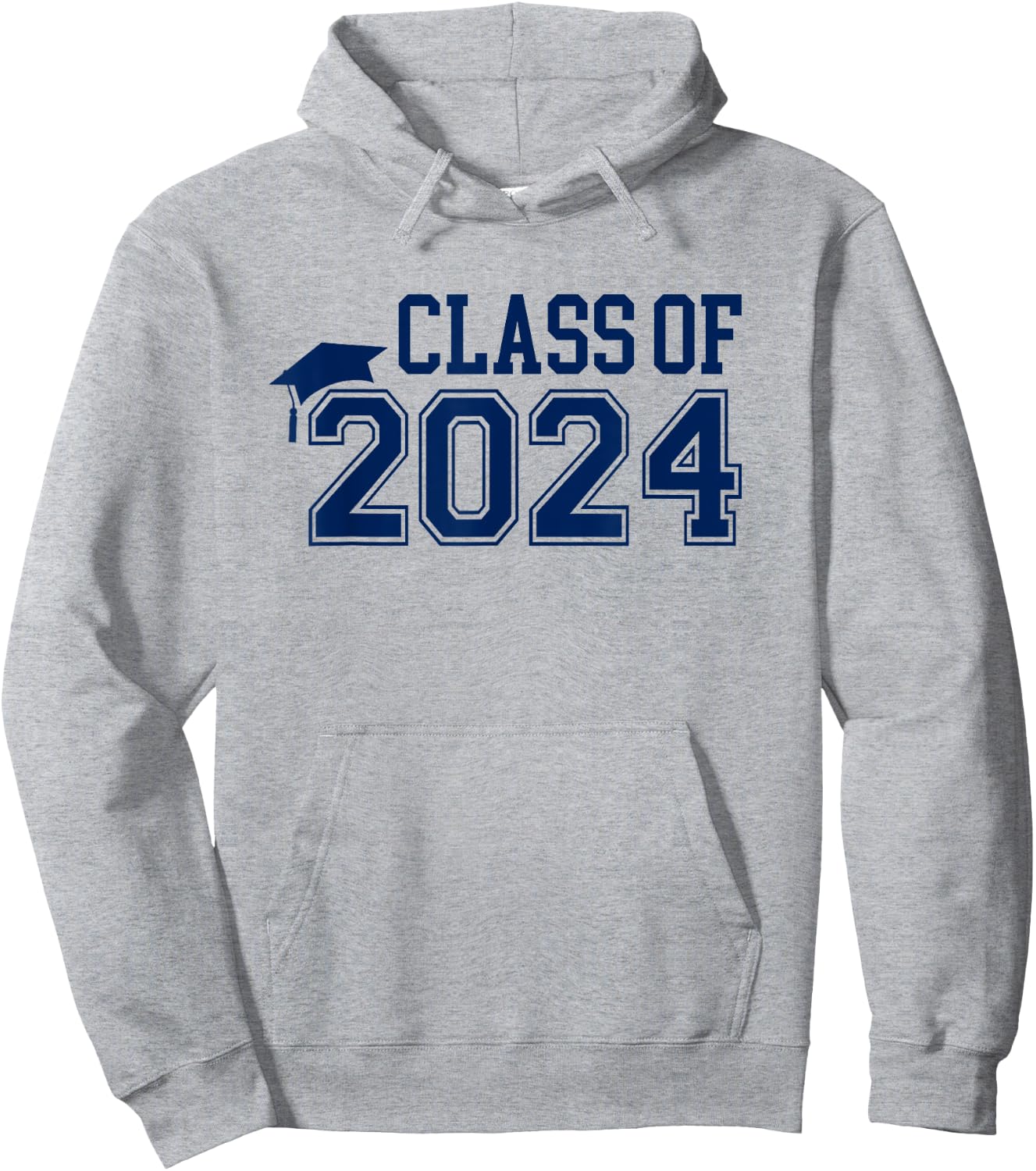 Class of 2024 College High School Senior Graduation Blue Hoodie - Hoodie | Ash