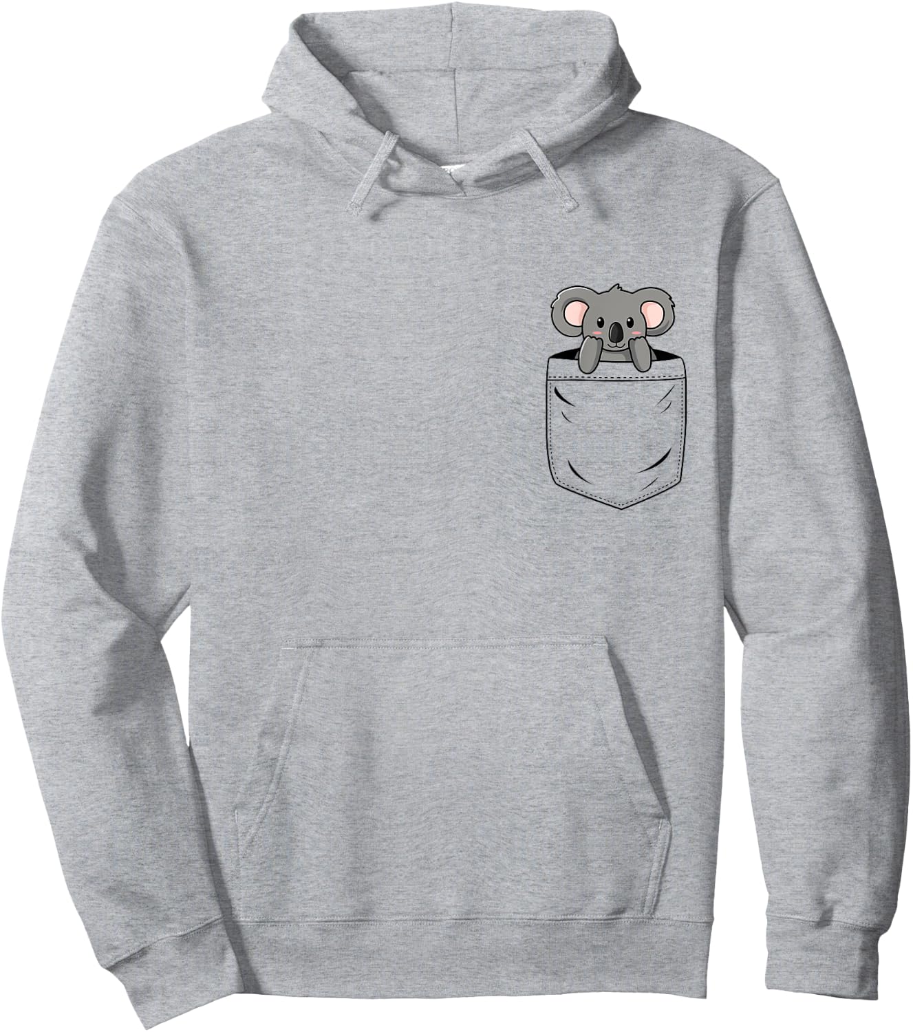 Koala Lovers Cute Funny Koala In Pocket Hoodie - Hoodie | Ash
