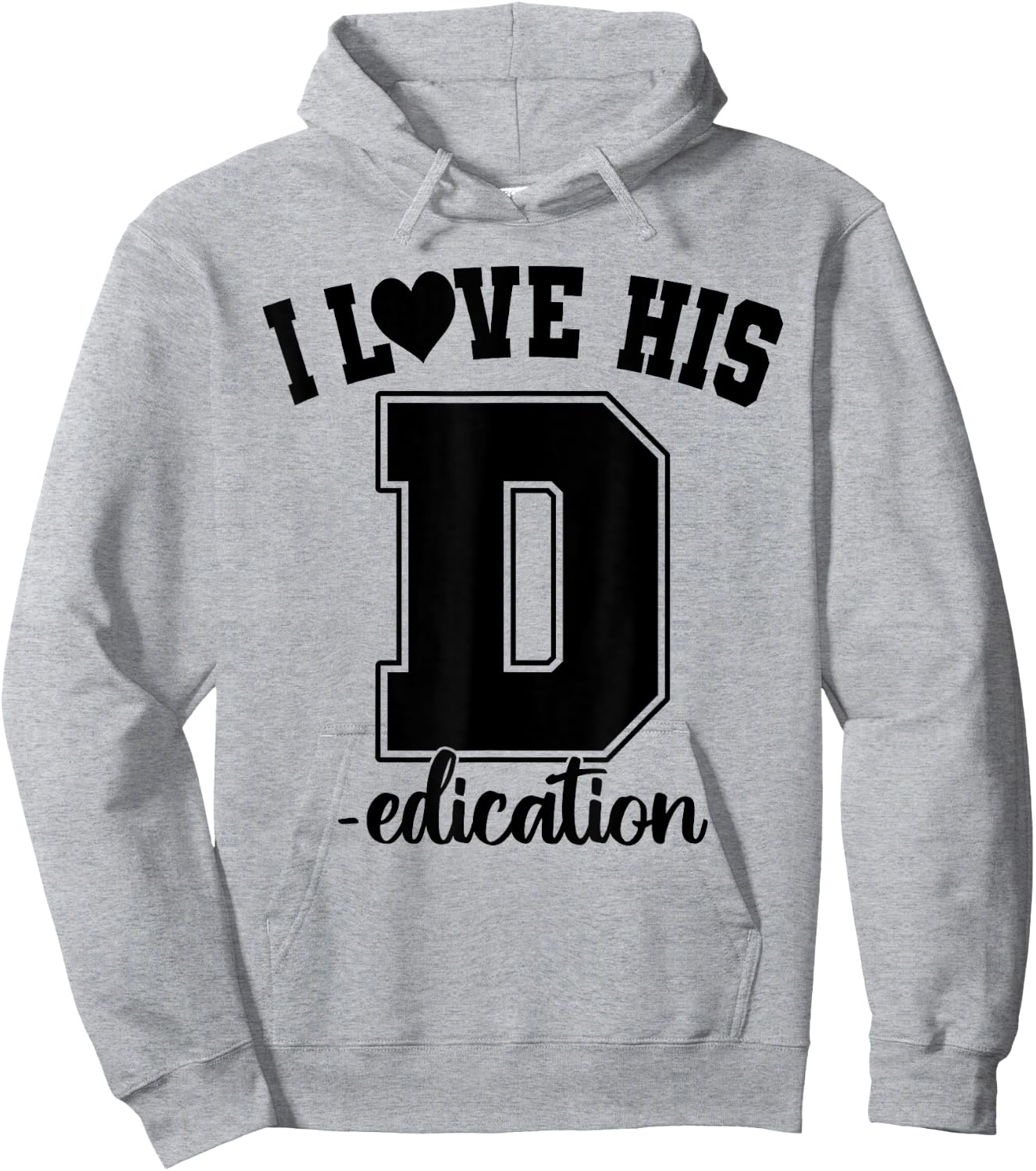 I Love His D- Love Her P- Funny Matching Couples Humor Hoodie - Hoodie | Ash