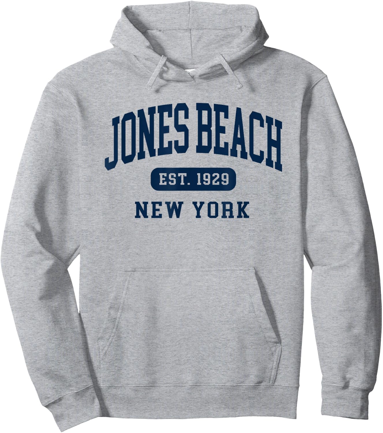 Jones Beach New York Retro Est 1929 Vintage Souvenir Hoodie - Hoodie | Ash